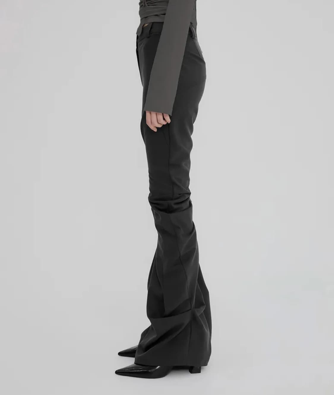 플레어업 드레이프 팬츠 블랙 1사이즈 상품이미지2