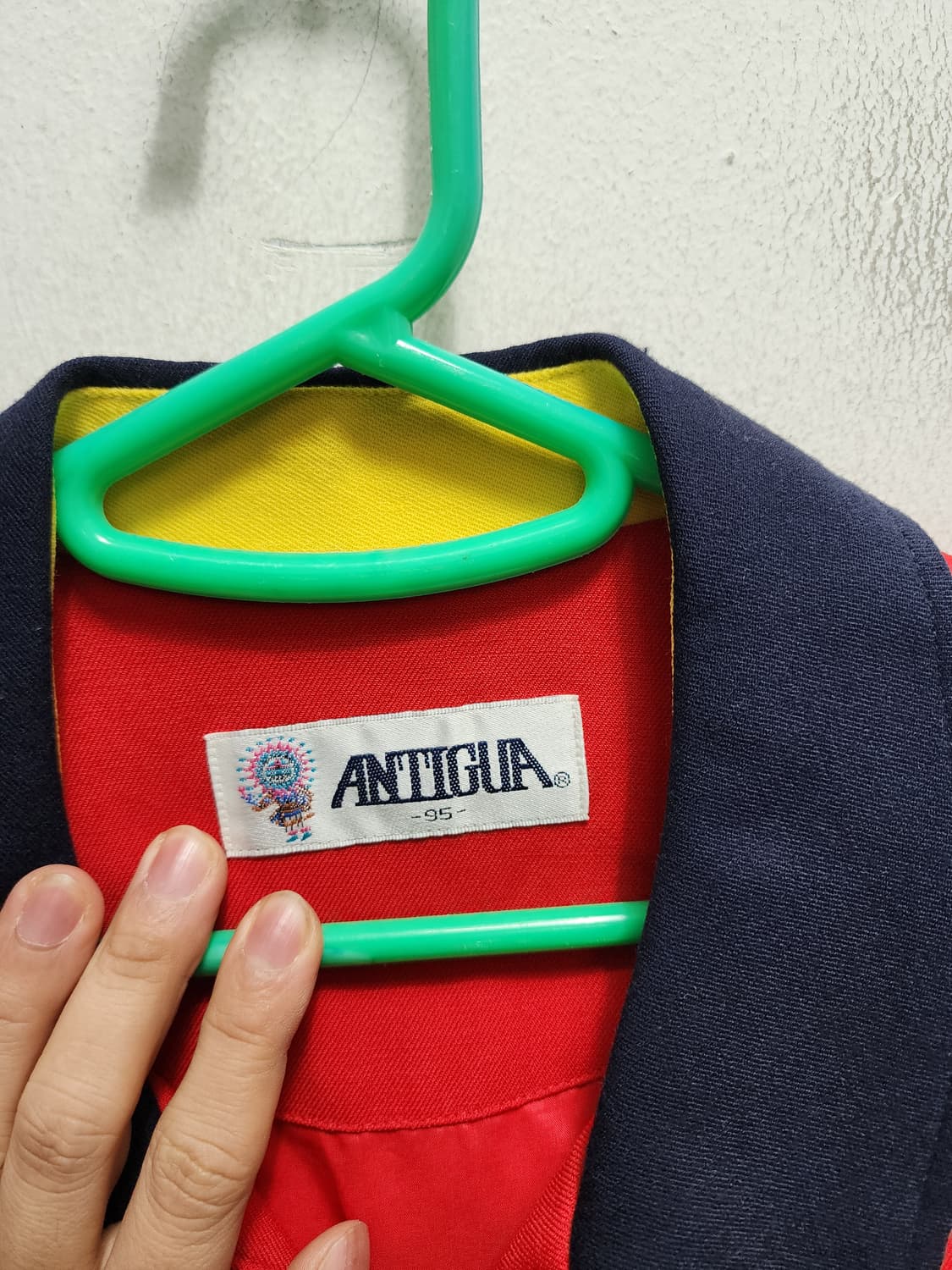 90s Antigua 컬러블록 스윙톱 자켓 상품이미지6