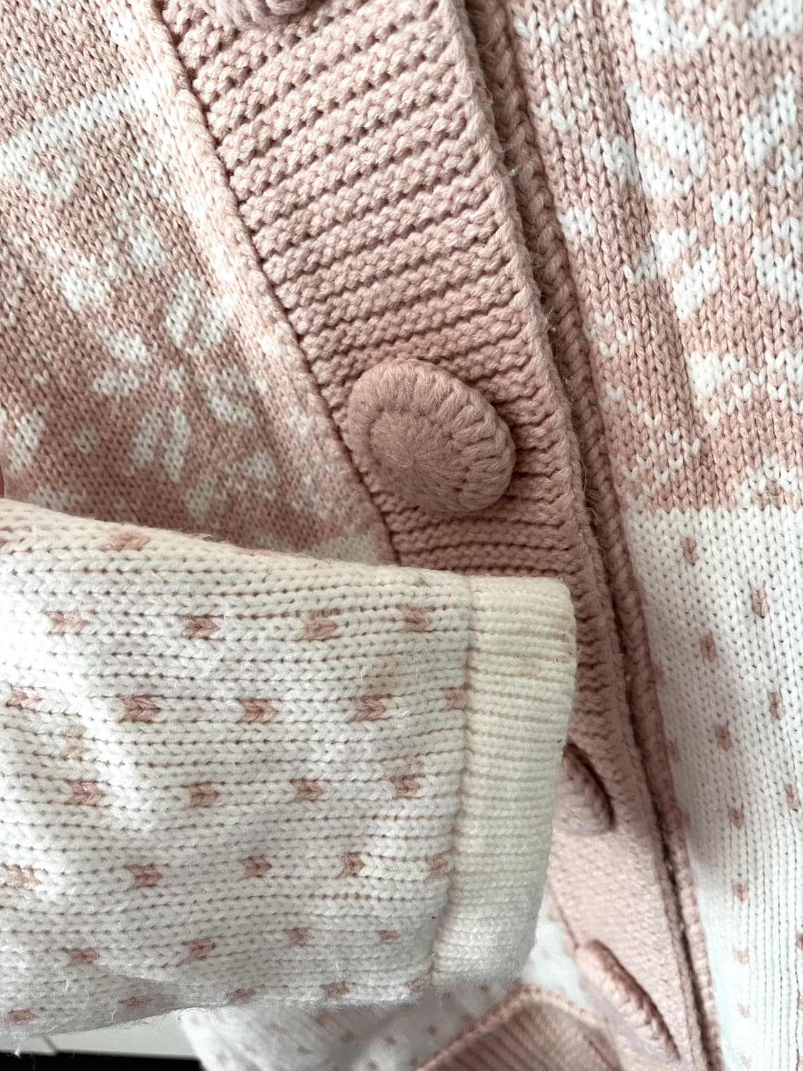 빈티지 노르딕 눈꽃 도트 롱 니트 원피스 가디건 (히메갸루 추천! 상품이미지7