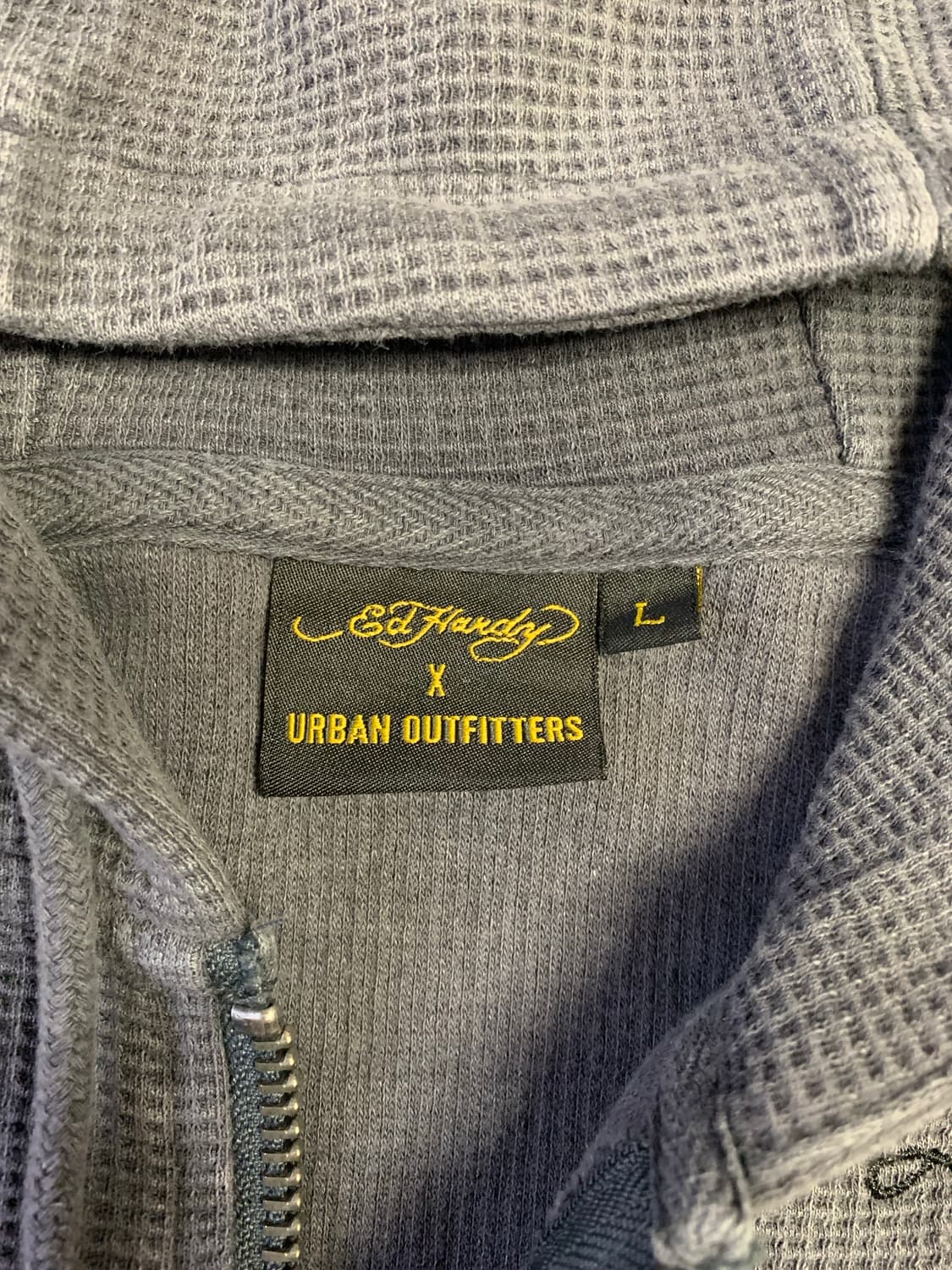 에드하디 워시드 와플 써멀 후드집업 상품이미지4