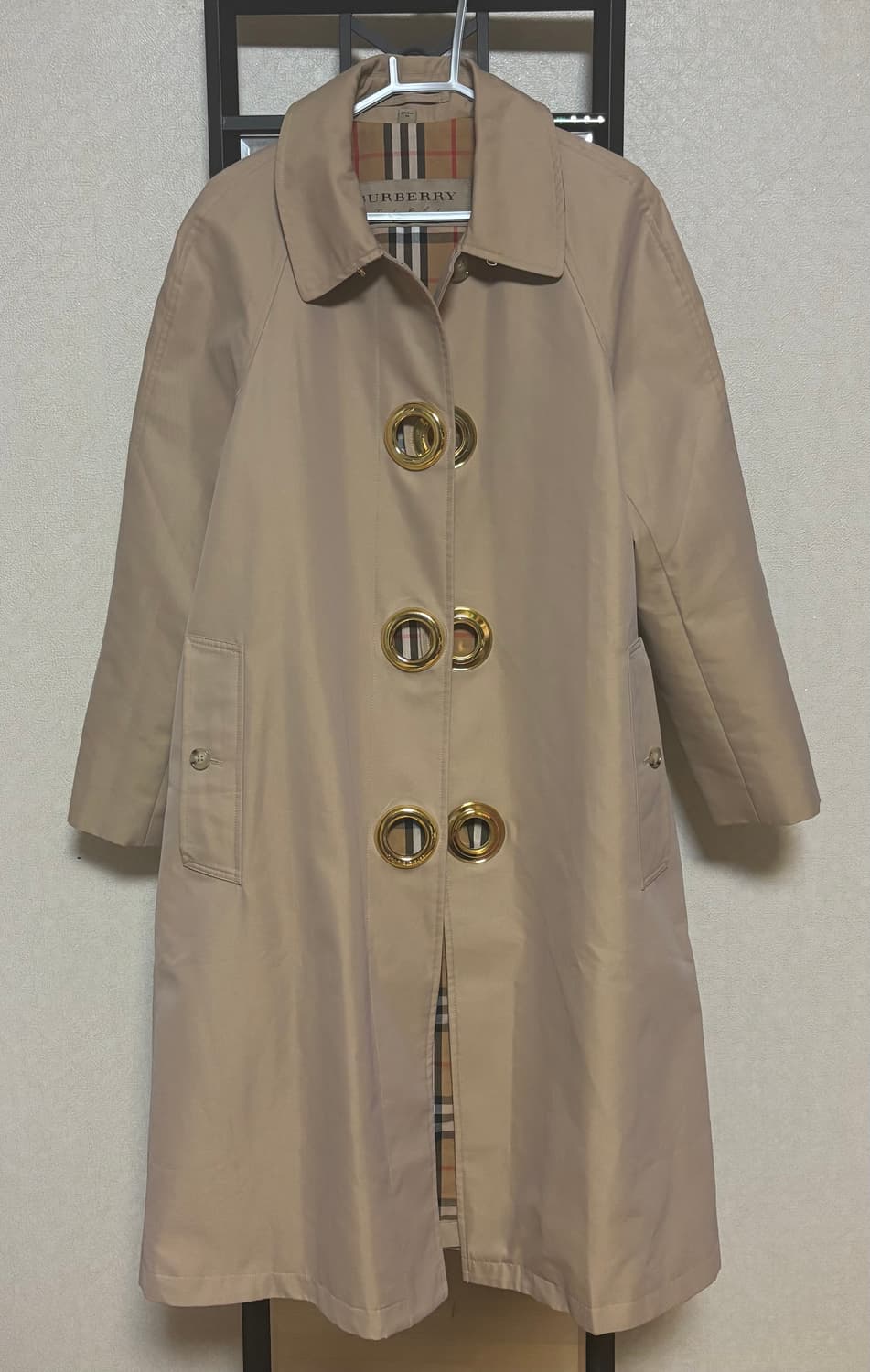 빈티지 버버리 그로멧 코트 UK8 상품이미지2