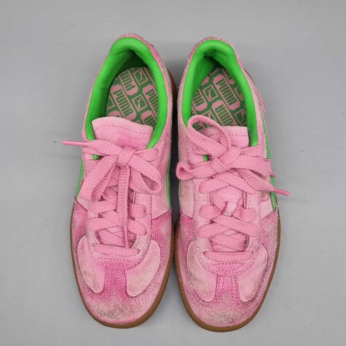 푸마 팔레르모  핑크그린 여성운동화235  상품이미지2