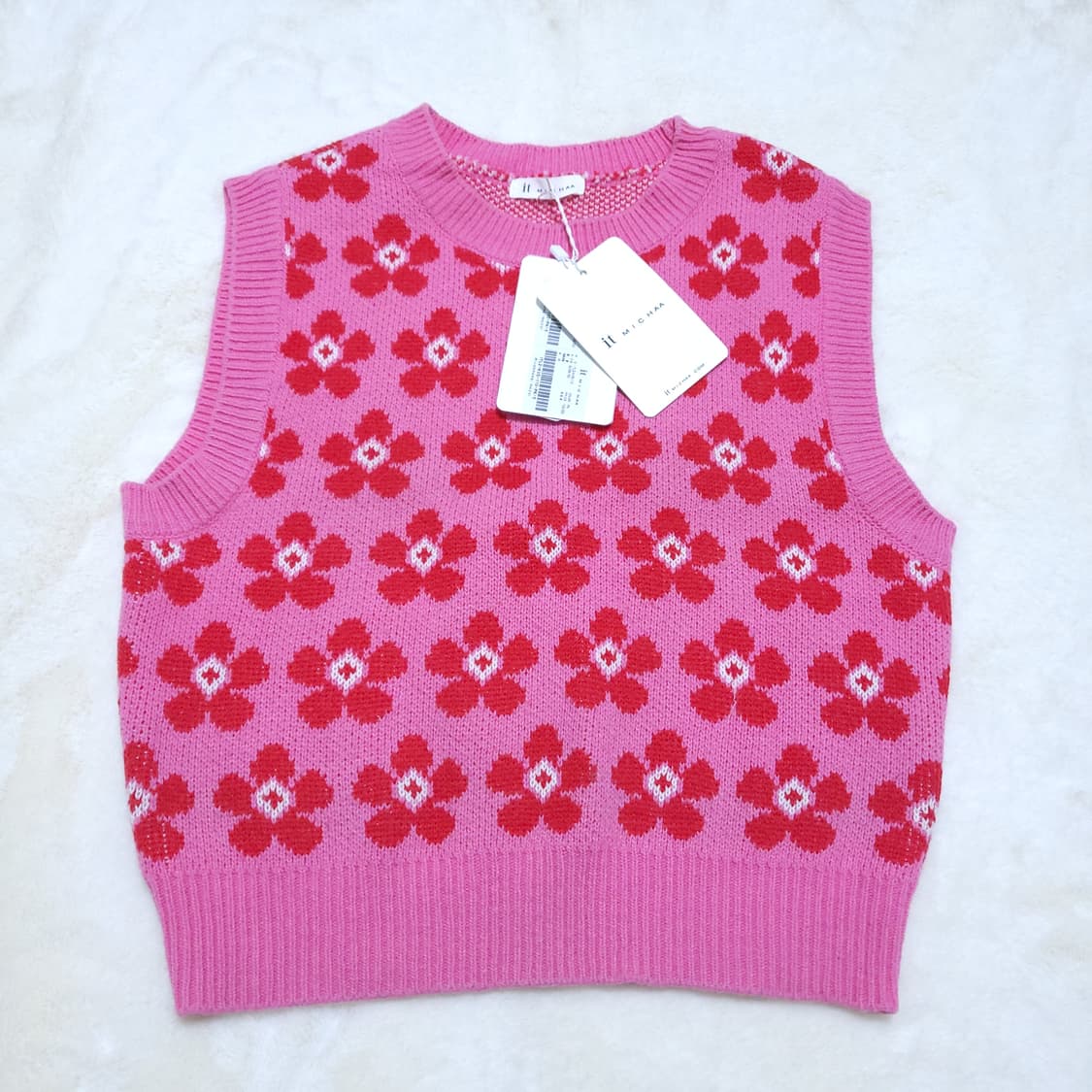 잇미샤 새제품 여성 니트조끼 55 0224 상품이미지1