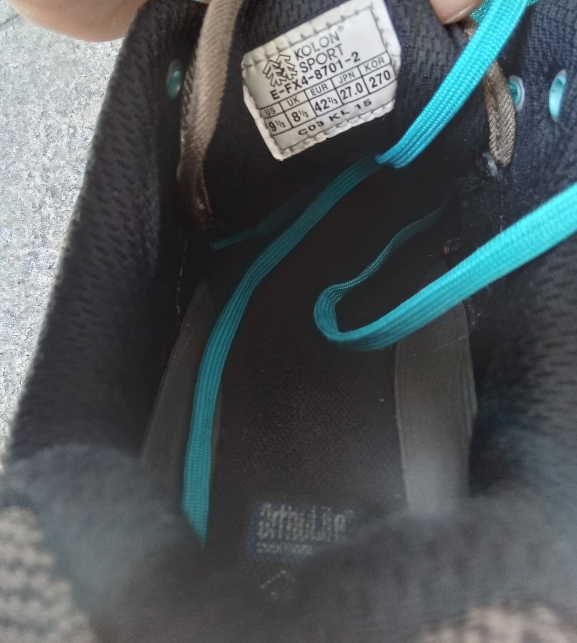 코오롱 엑소 스웨이드 트레킹 스니커즈 상품이미지9