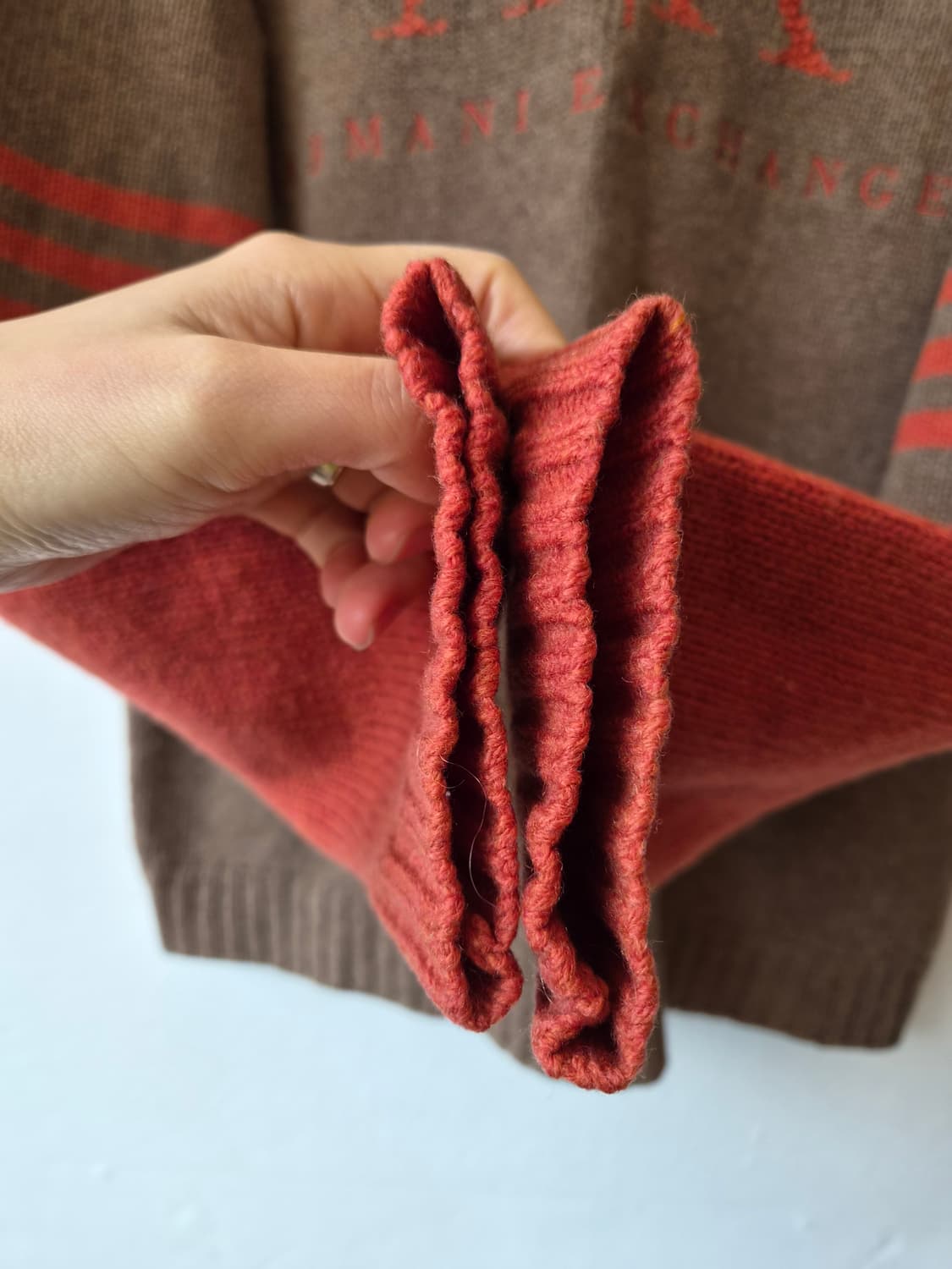 아르마니 익스체인지 남성 램스울라운드니트 M사이즈 상품이미지5