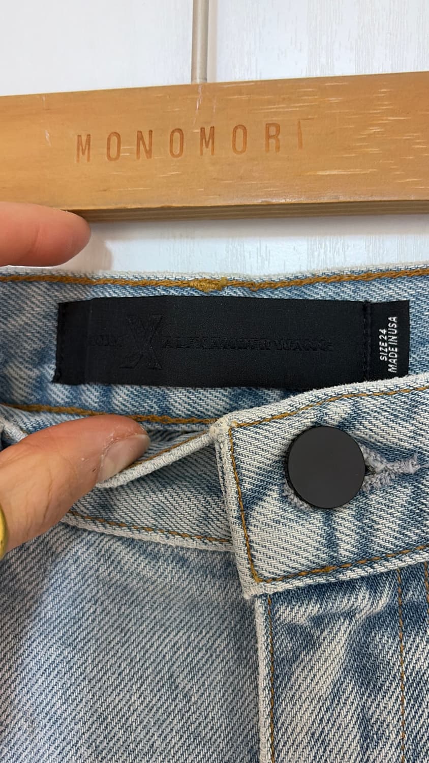 알렉산더왕 연청 부츠컷데님 25 정품 새상품  상품이미지3