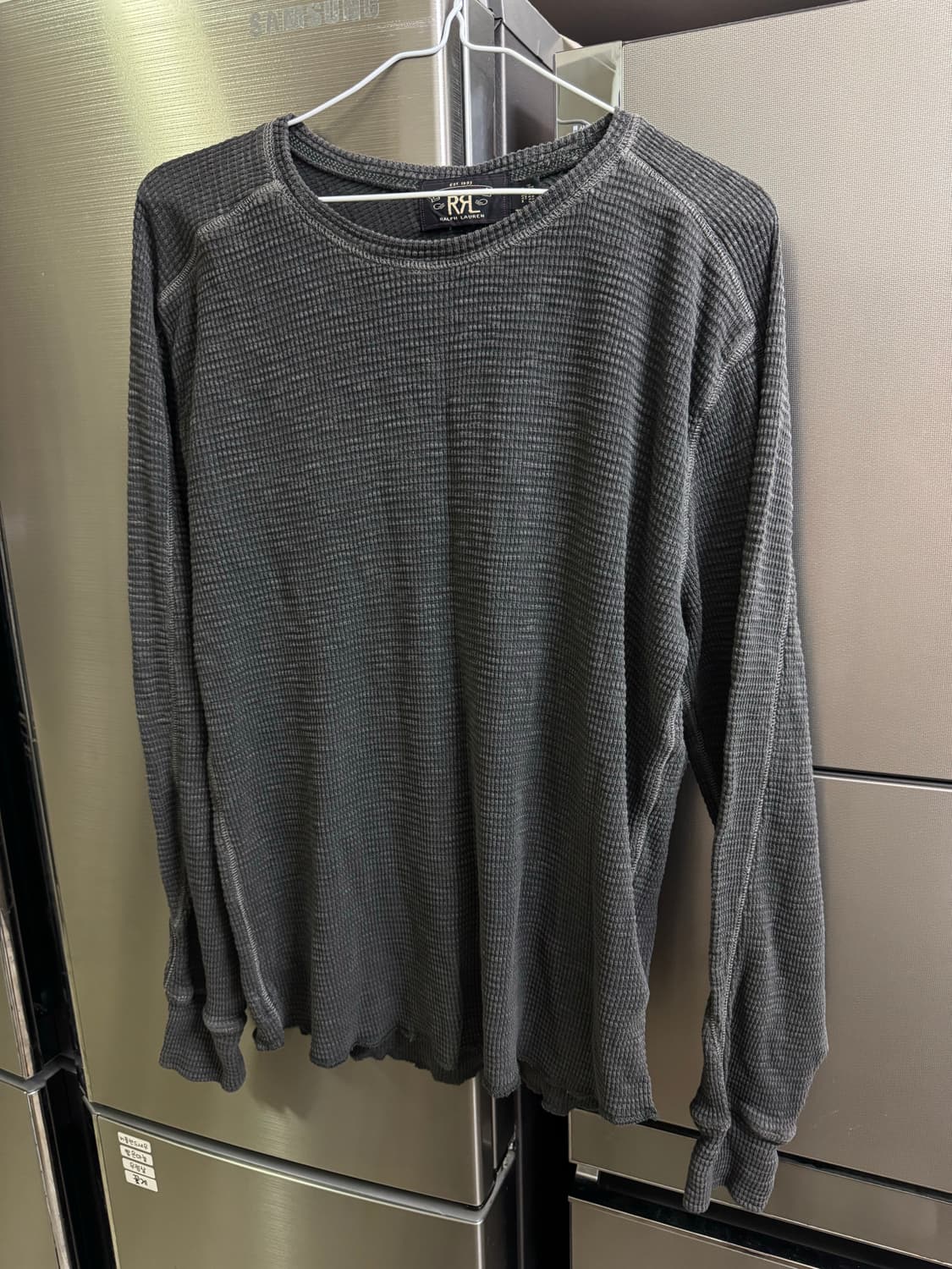 더블알엘 rrl 와플 크루넥 그레이 상품이미지1