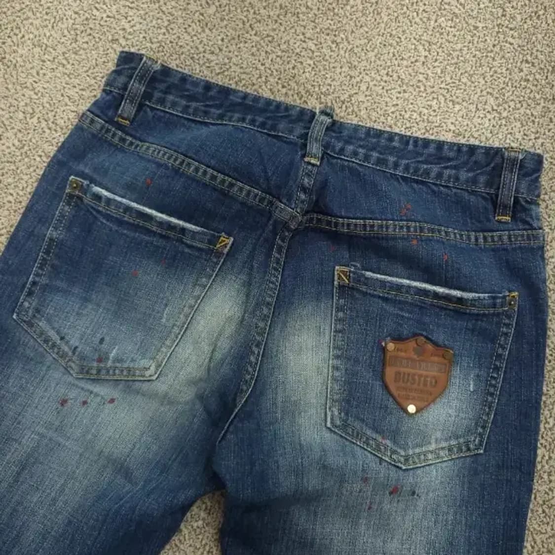 디스퀘어드2 남성 슬림핏 데미지 청바지 46 상품이미지2