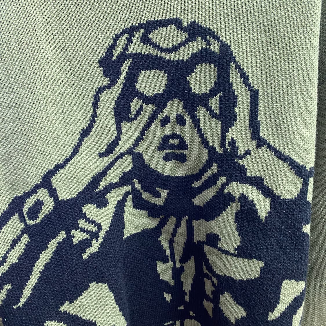 크리틱 스카웃보이 카키 올리브 니트 스웨터 B4219  상품이미지3