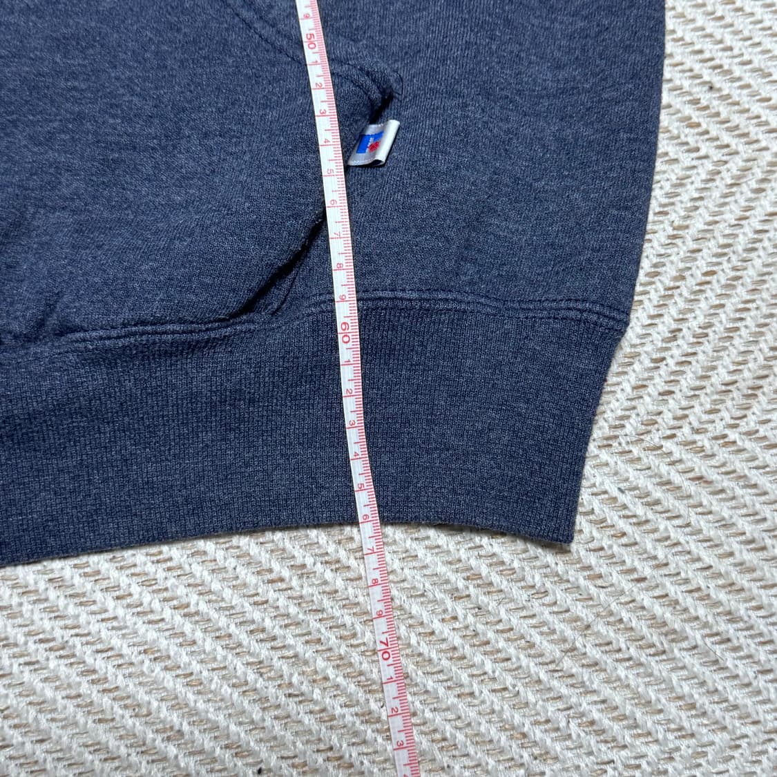 (L) 00s 빈티지 러셀 애슬레틱 네이비,그레이 후드 상품이미지4