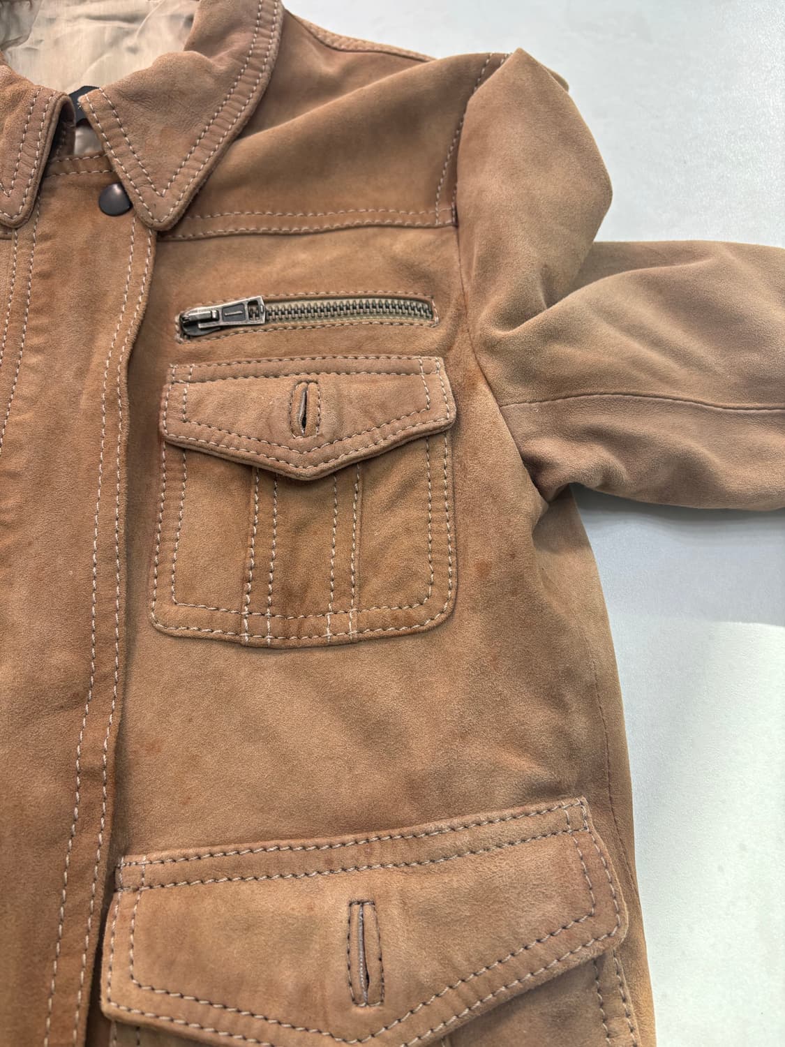 CAMEL LAMBSKIN SUEDE JACKET 상품이미지9