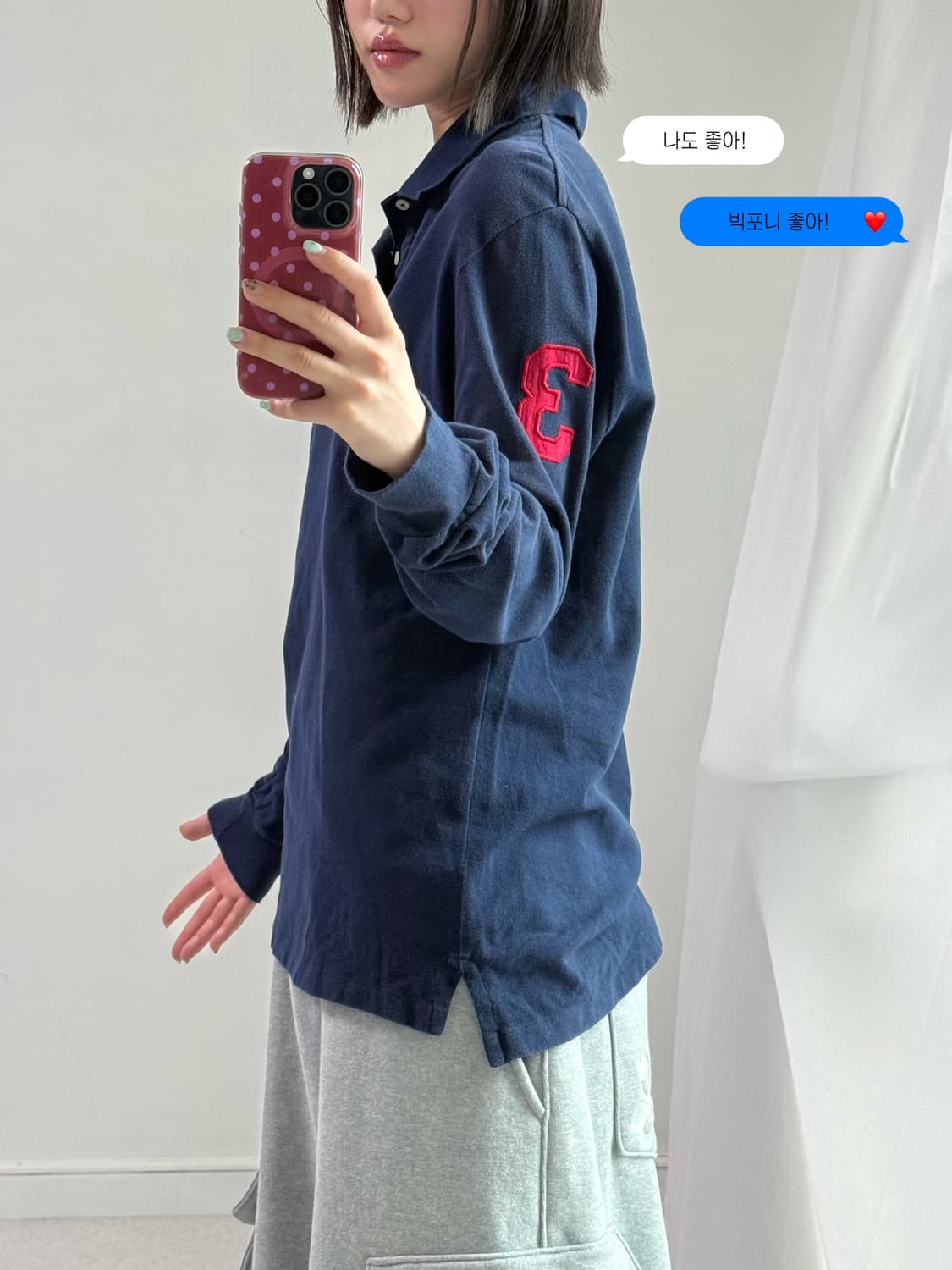 폴로 네이비 빅포니 롱슬리브 상품이미지4