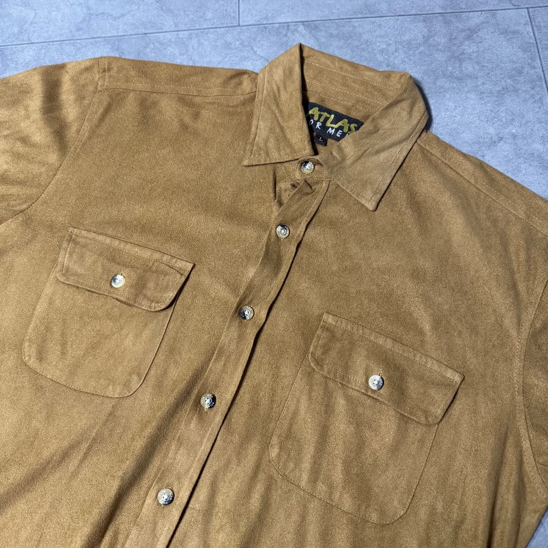 ATLAS 벨벳 스웨이드 셔츠 상품이미지2