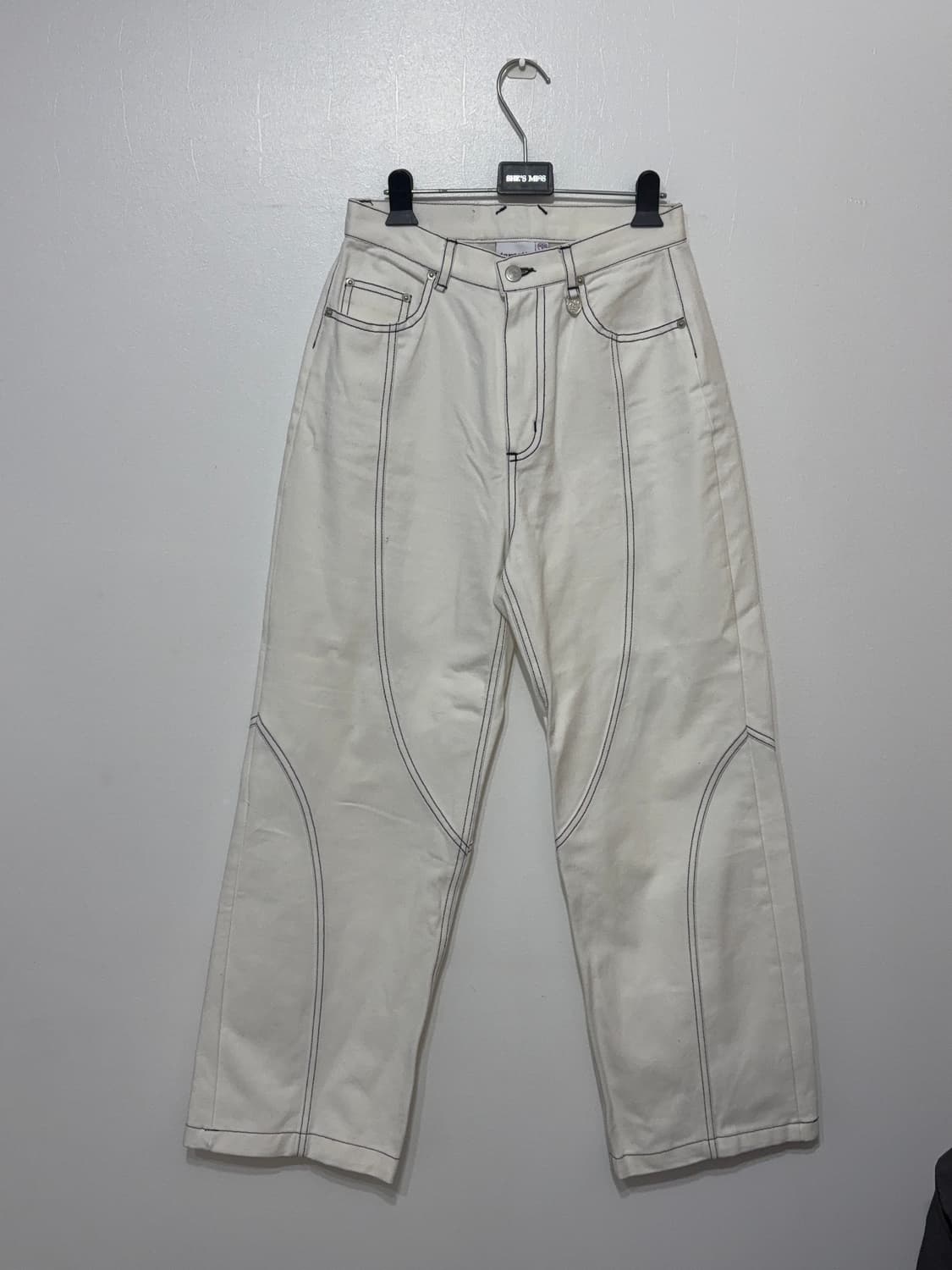 타게토 스티치 화이트 데님 m 상품이미지4