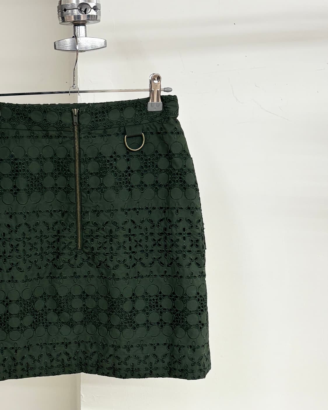 셀프 포트레이트 카키 레이스 레이어드 미니 스커트 상품이미지6