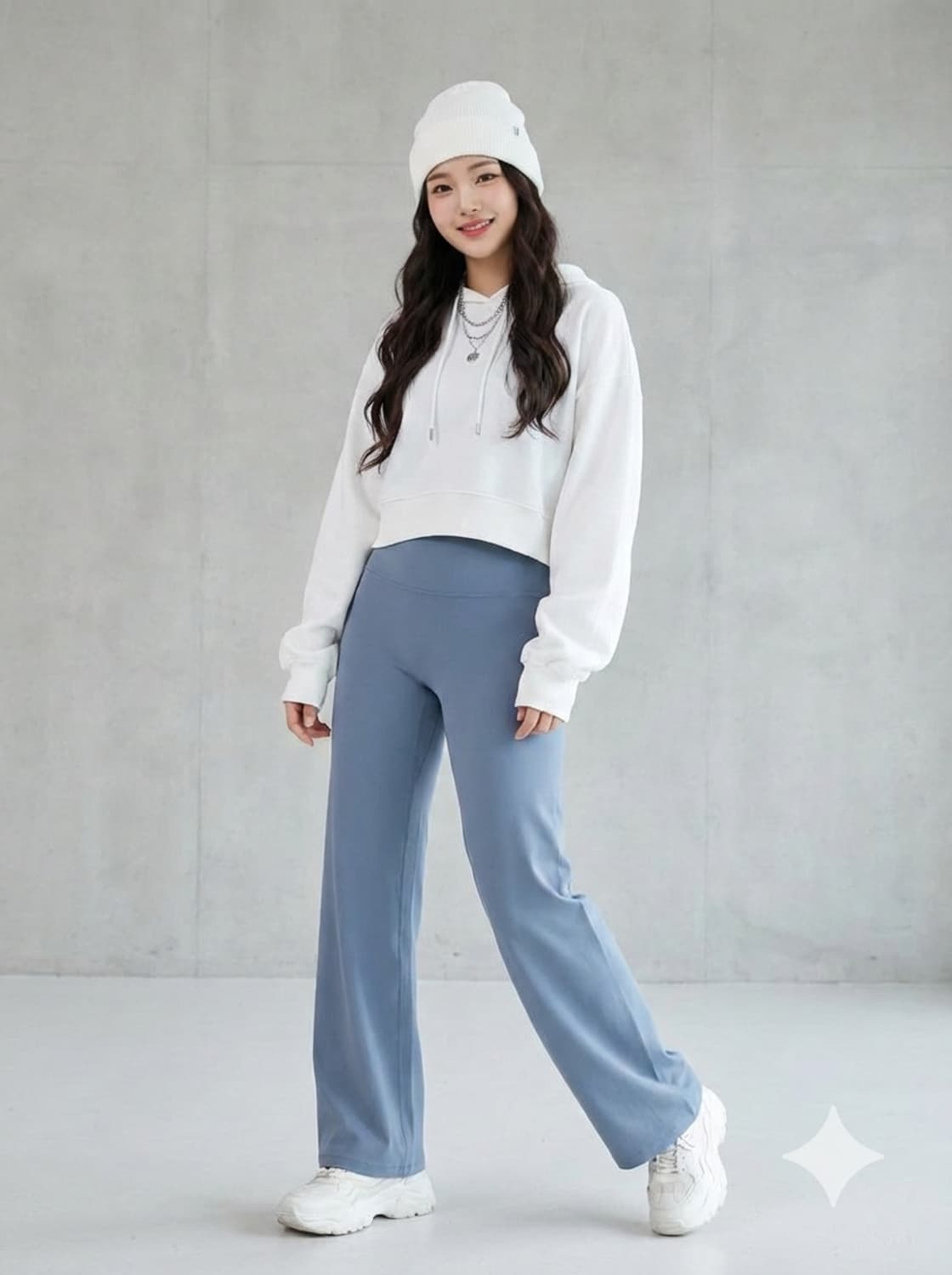 안다르(andar) 더스크블루 와이드 레깅스 상품이미지1