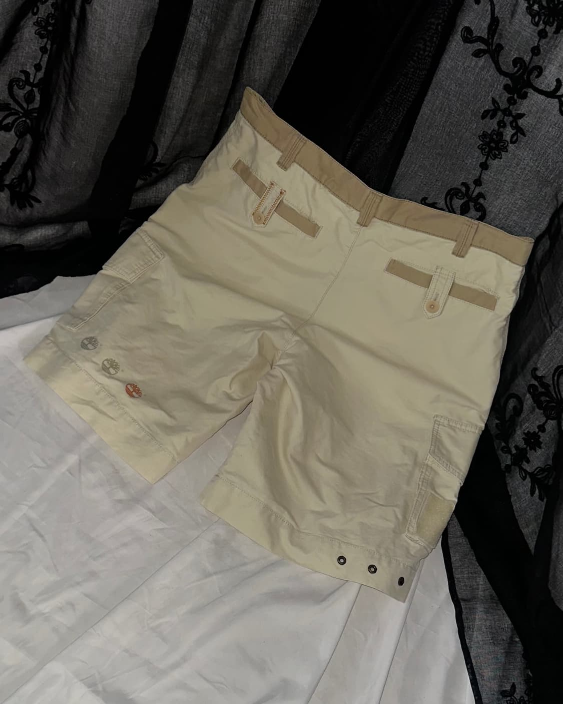 Beige cargo shorts 상품이미지3
