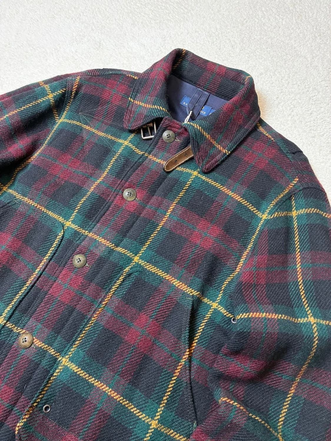 폴로 랄프로렌 플래드 뉴스보이 체크 울 알파카 자켓 PN6359 상품이미지2