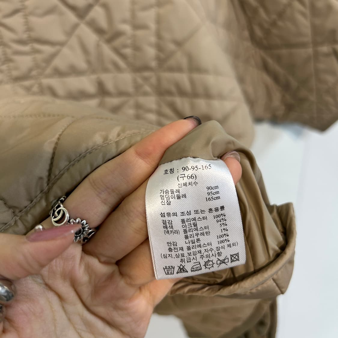 손정완 SJ와니 2025 퀄팅 점퍼 66 상태최상 상품이미지4