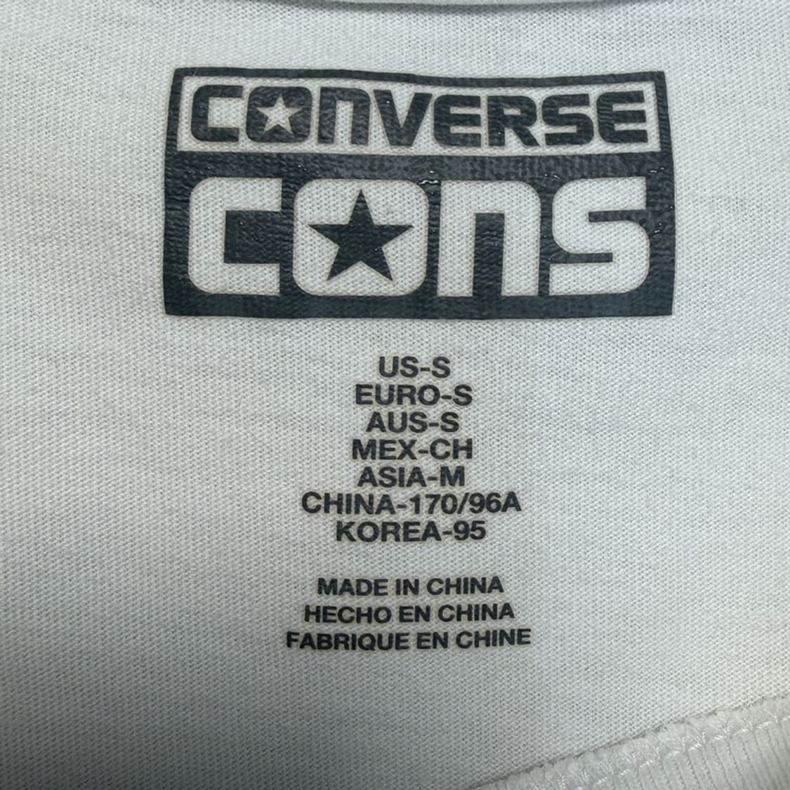 컨버스 컨스 립스 반팔 티셔츠 화이트 S 상품이미지3