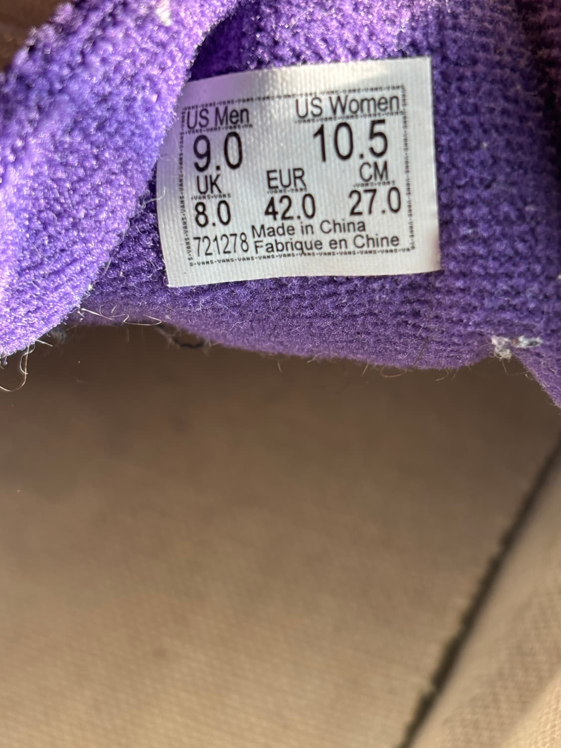 빈티지 보라 반스 270 상품이미지5