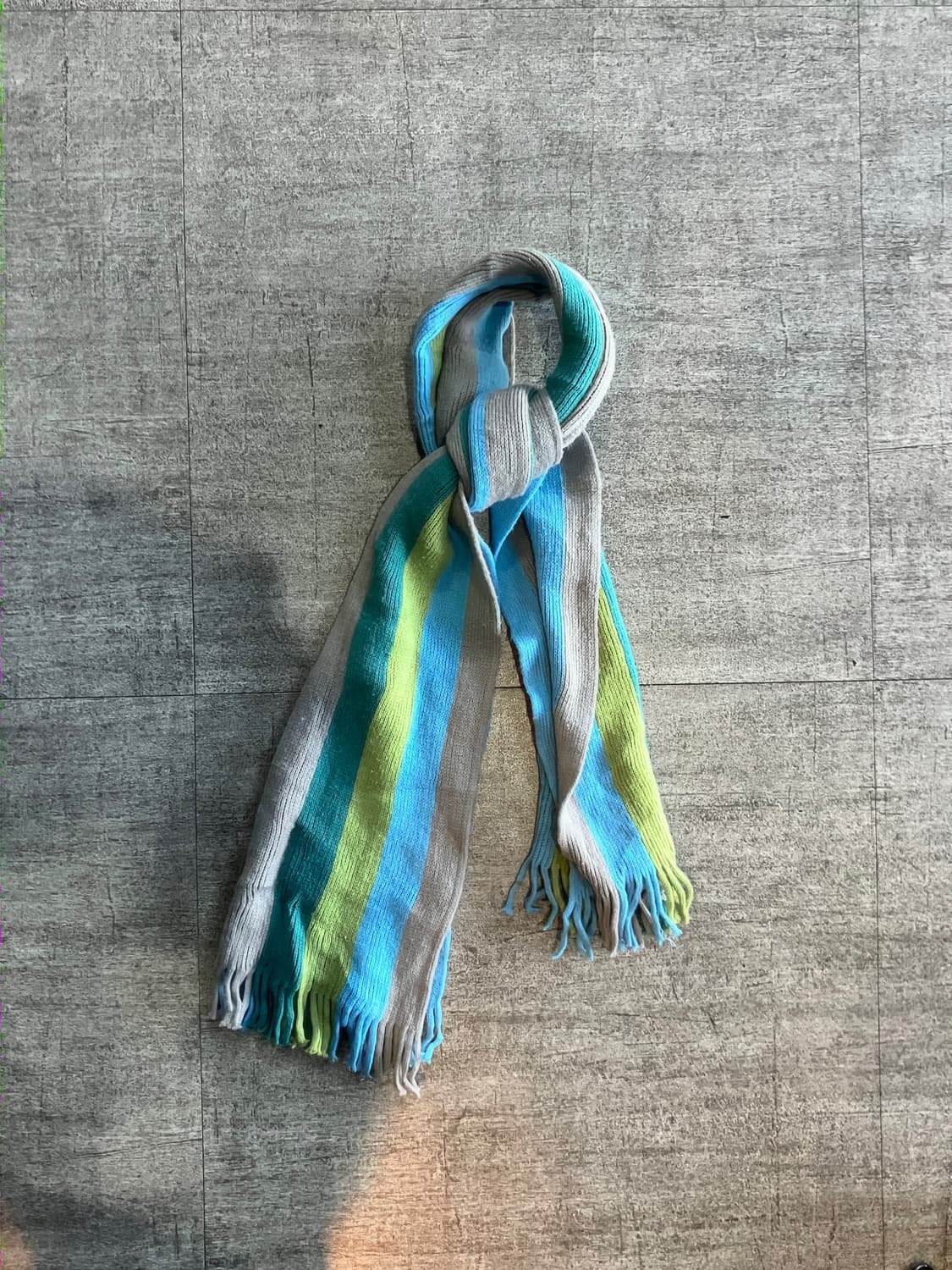 일본빈티지 하구미모리걸 아메카지 스트라이프 아오이유우 테슬머플러 상품이미지1