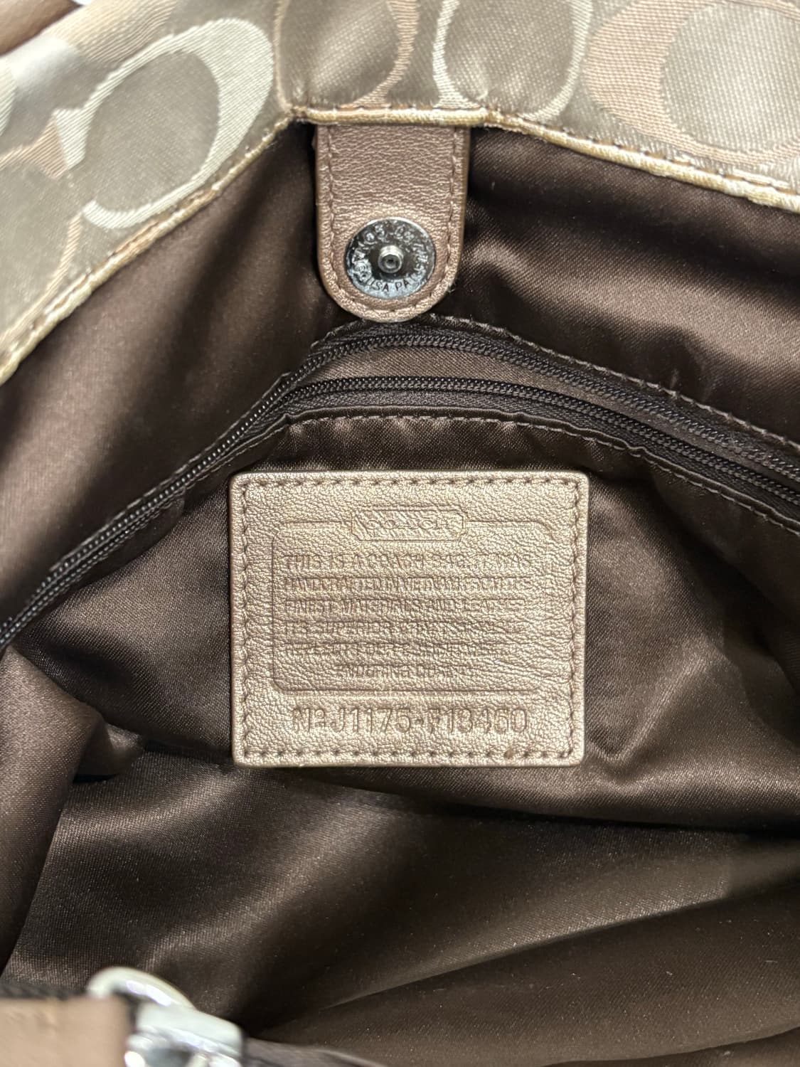 코치 빈티지애슐리시그니처새틴캐리올백 상품이미지7