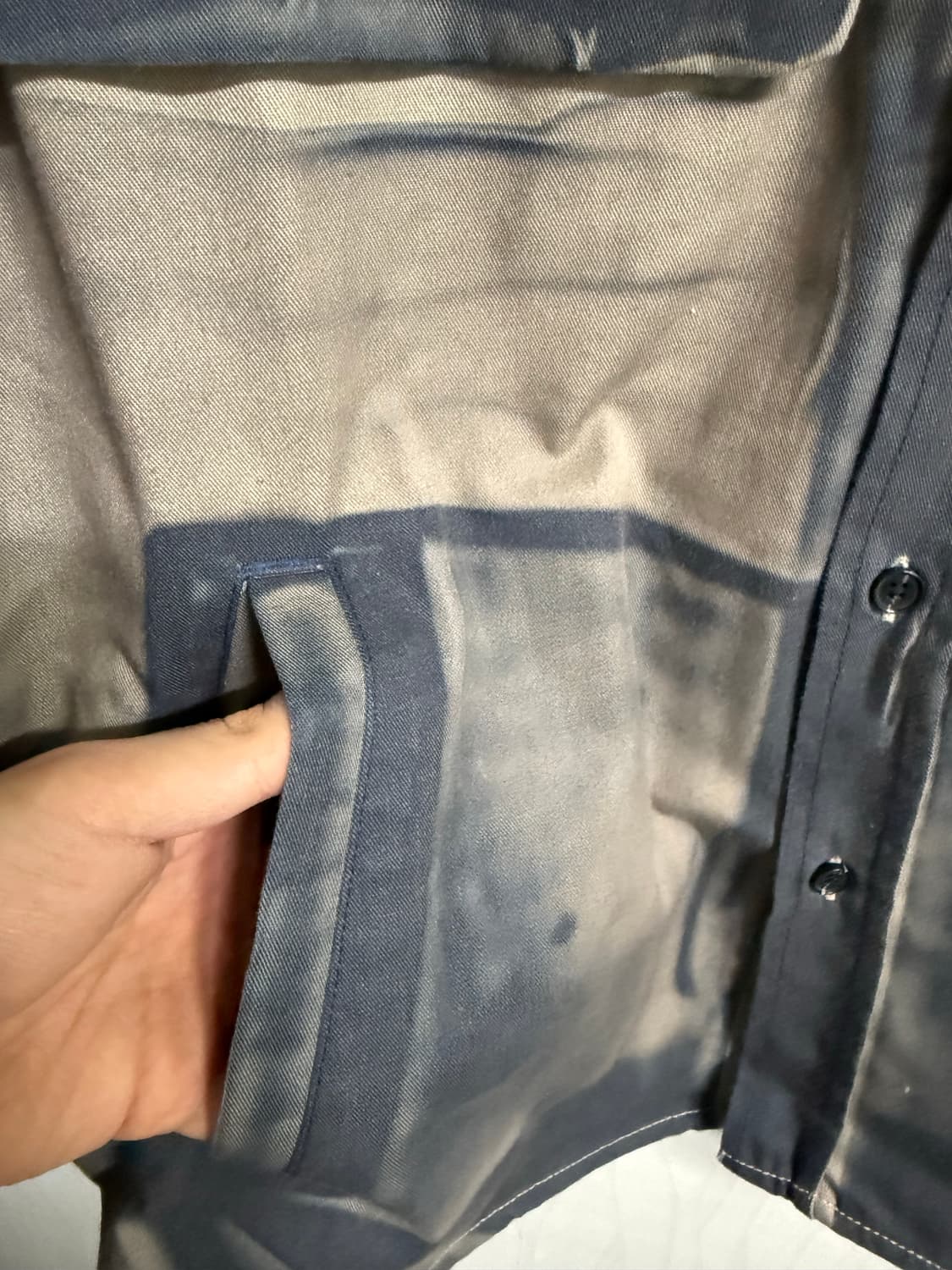 디젤 디스트레스드 셔츠 A121570QHAY 상품이미지4