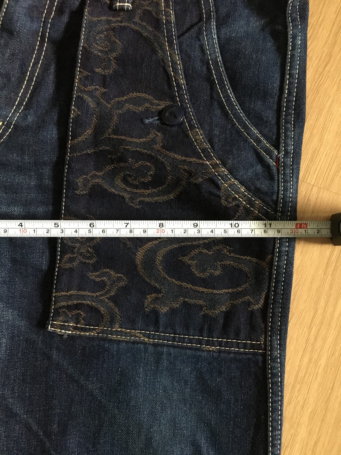 일본 Eternal 이터널 빈티지 자수 포인트 데님 팬츠  상품이미지9