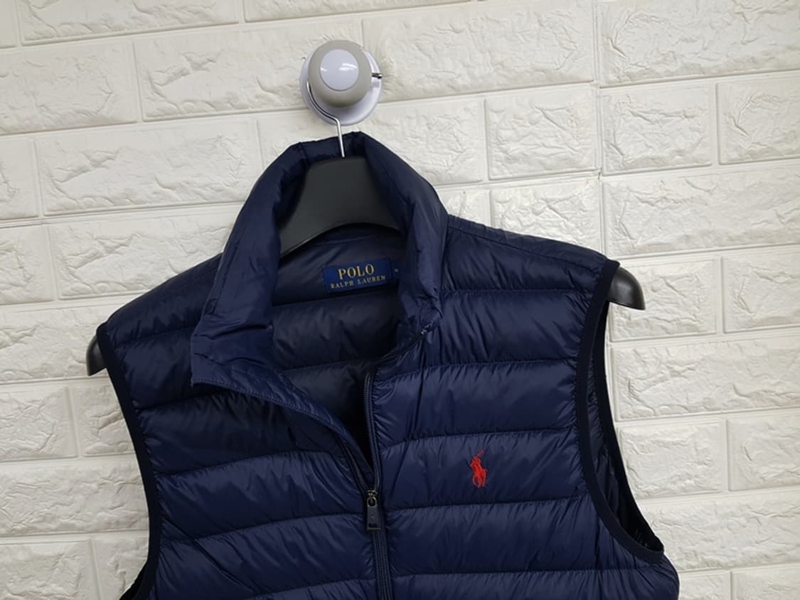 폴로 경량 패딩 조끼 남성95 (M 오리털) 상품이미지3