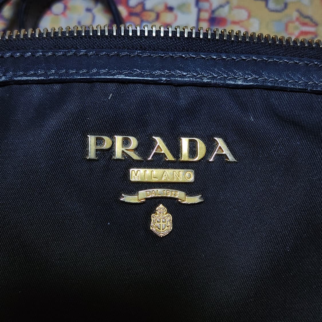 정품) 프라다 나일론 더블집 크로스백 가방 상품이미지4