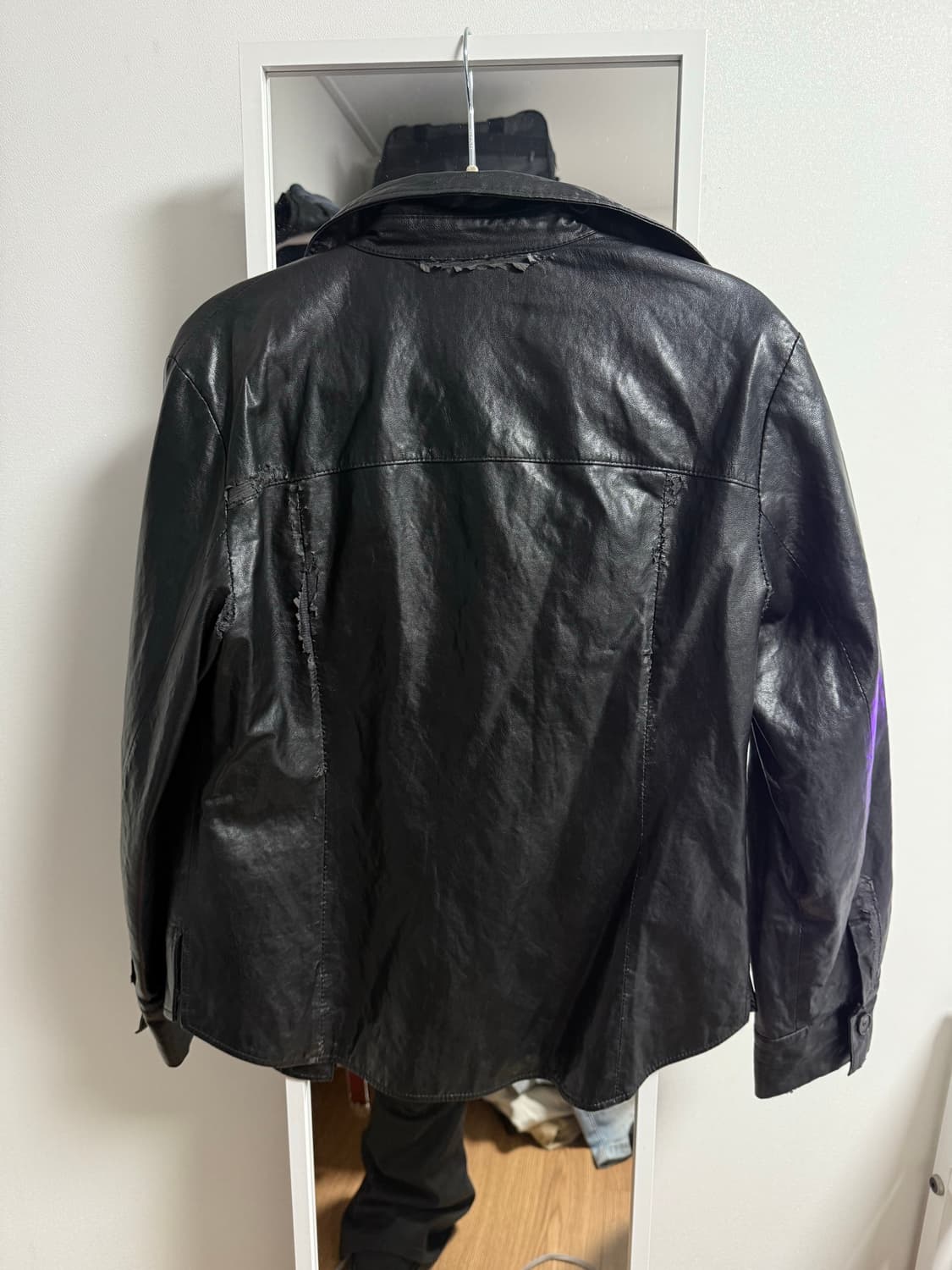 빈티지 레더 자켓 상품이미지4