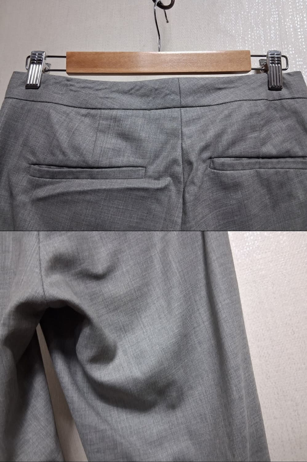 띠어리 춘추 슬랙스팬츠 얇은 혼방모제풍 작은신장155이하24인치  상품이미지6