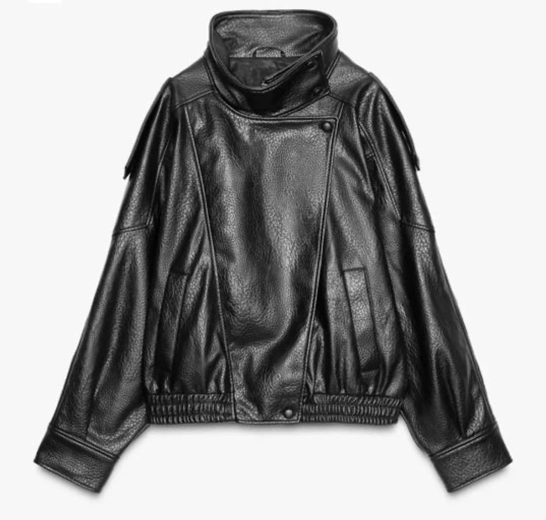 올품절/자라 생로랑 페이크 레더 자켓 상품이미지1