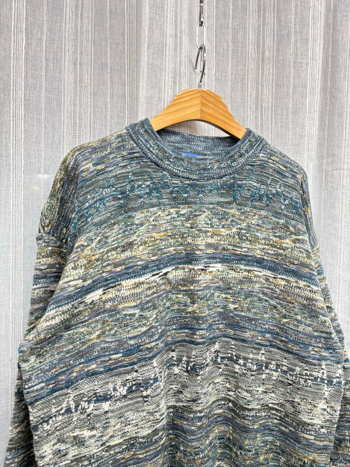 코코모 빈티지 에스닉 케이블 울니트 상품이미지5