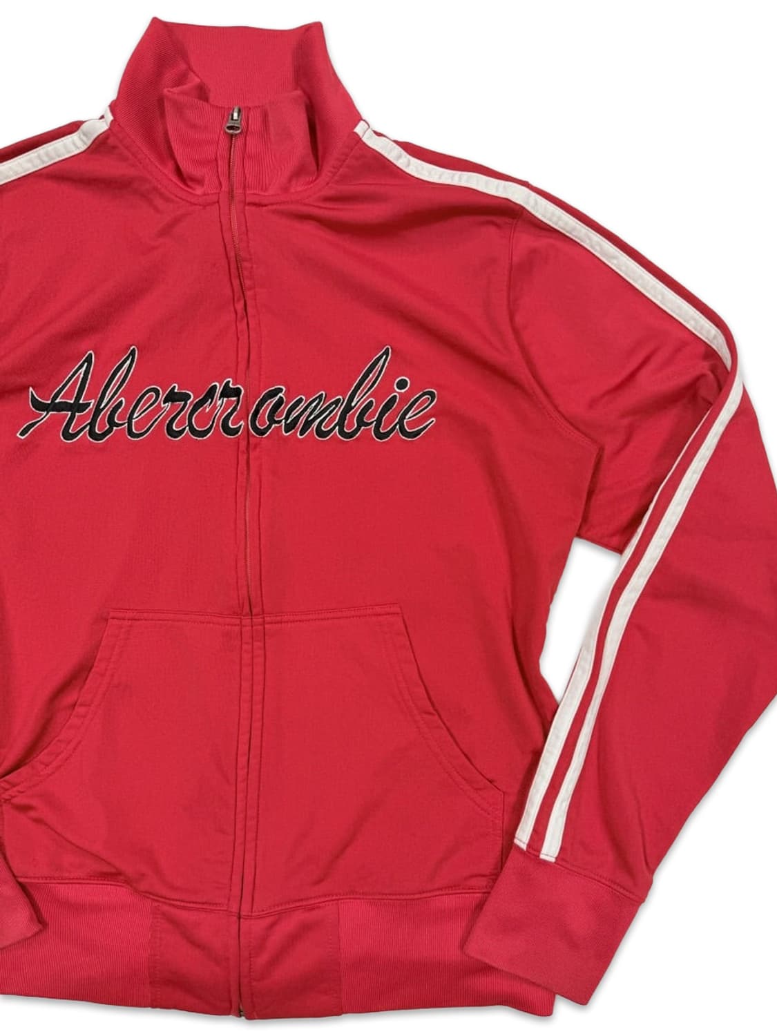 빈티지 아베크롬비 레드 레터링 집업 상품이미지2
