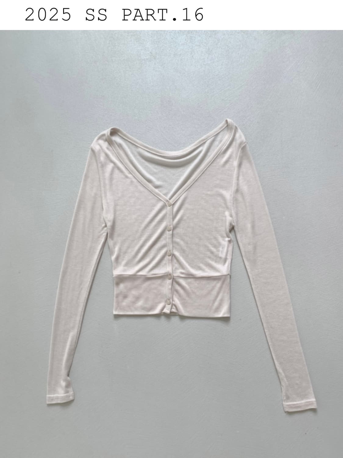 Cladda sheer slim cardigan 상품이미지3