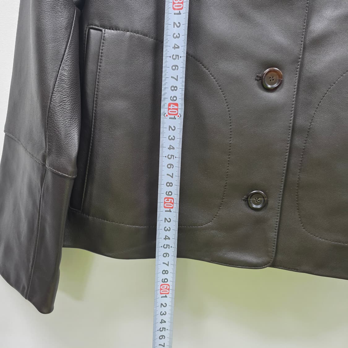 1610 레프트 LEFT 양가죽 자켓 블랙 숏자켓 여성 55(S) 고급가 상품이미지4