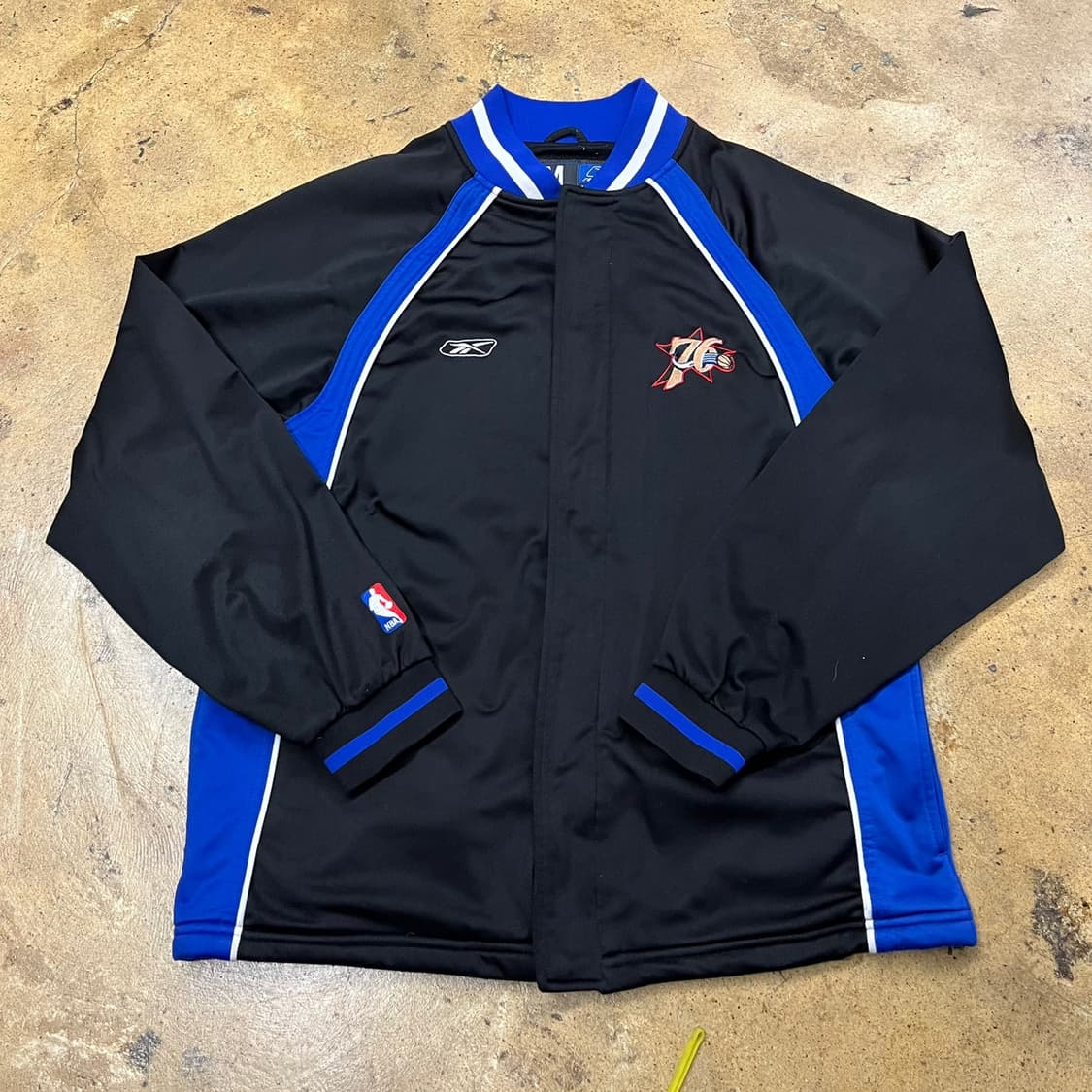 [정품/M] 리복 NBA 필라델피아 트랙 자켓 블랙 b15 상품이미지2