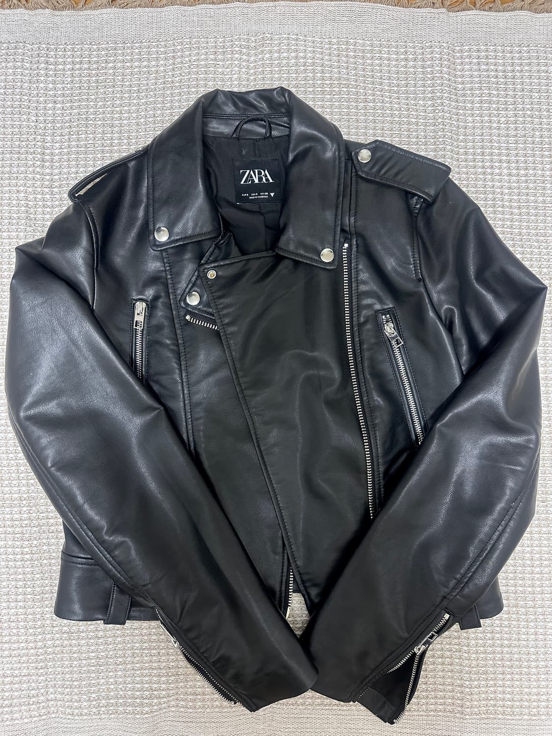 자라 zara 가죽 레더 자켓 s 상품이미지1