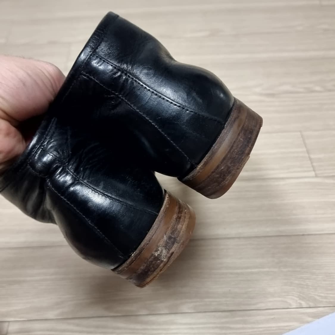 폴로 랄프로렌 블랙 가죽 남성 추카부츠(10d) 상품이미지4