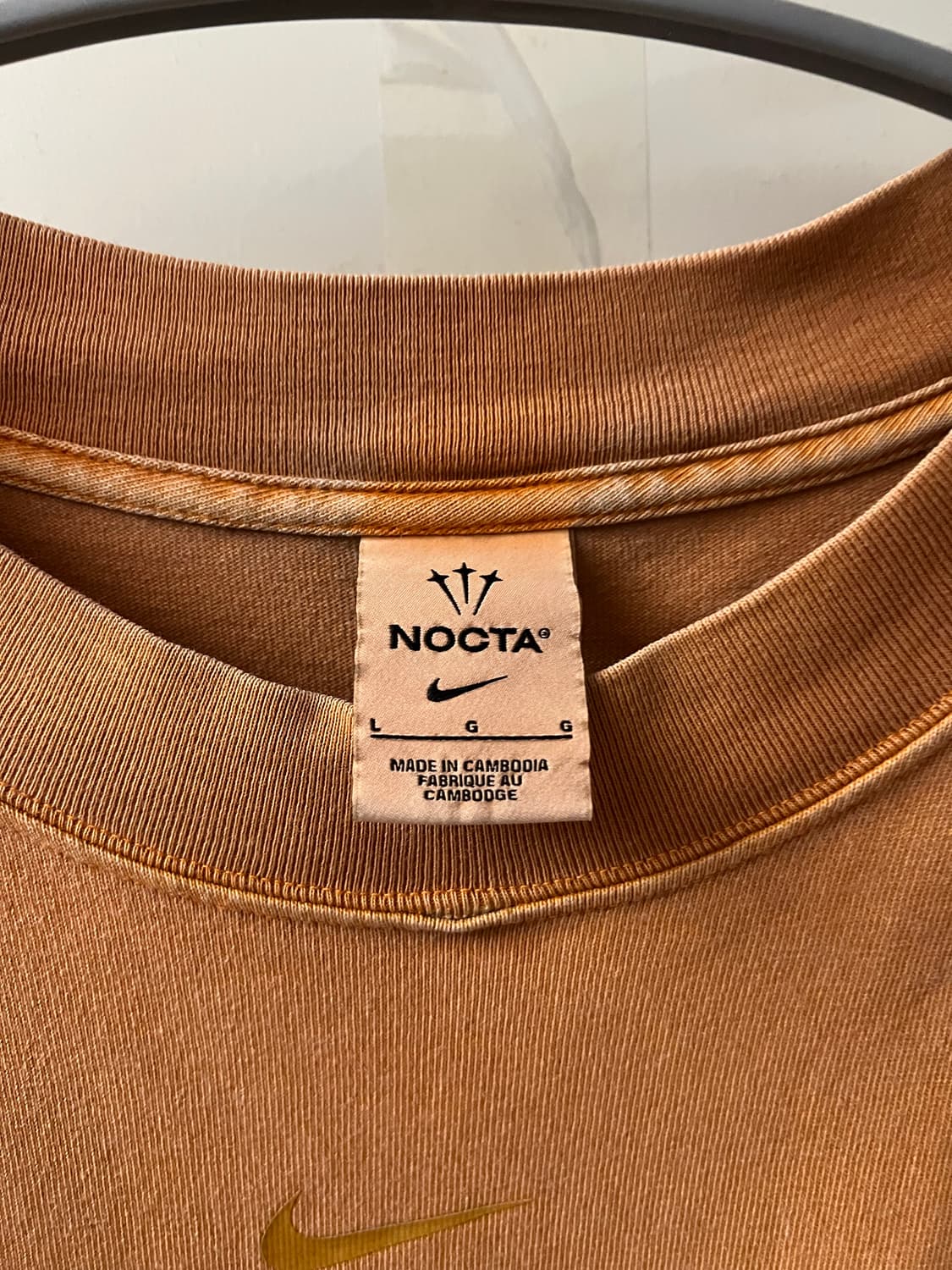 나이키 NOCTA 롱슬리브 오렌지 L 상품이미지3