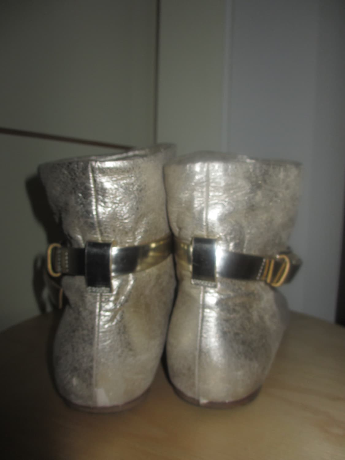 쥬세페자노티 메탈릭 골드 숏 부츠 대장 상품이미지3