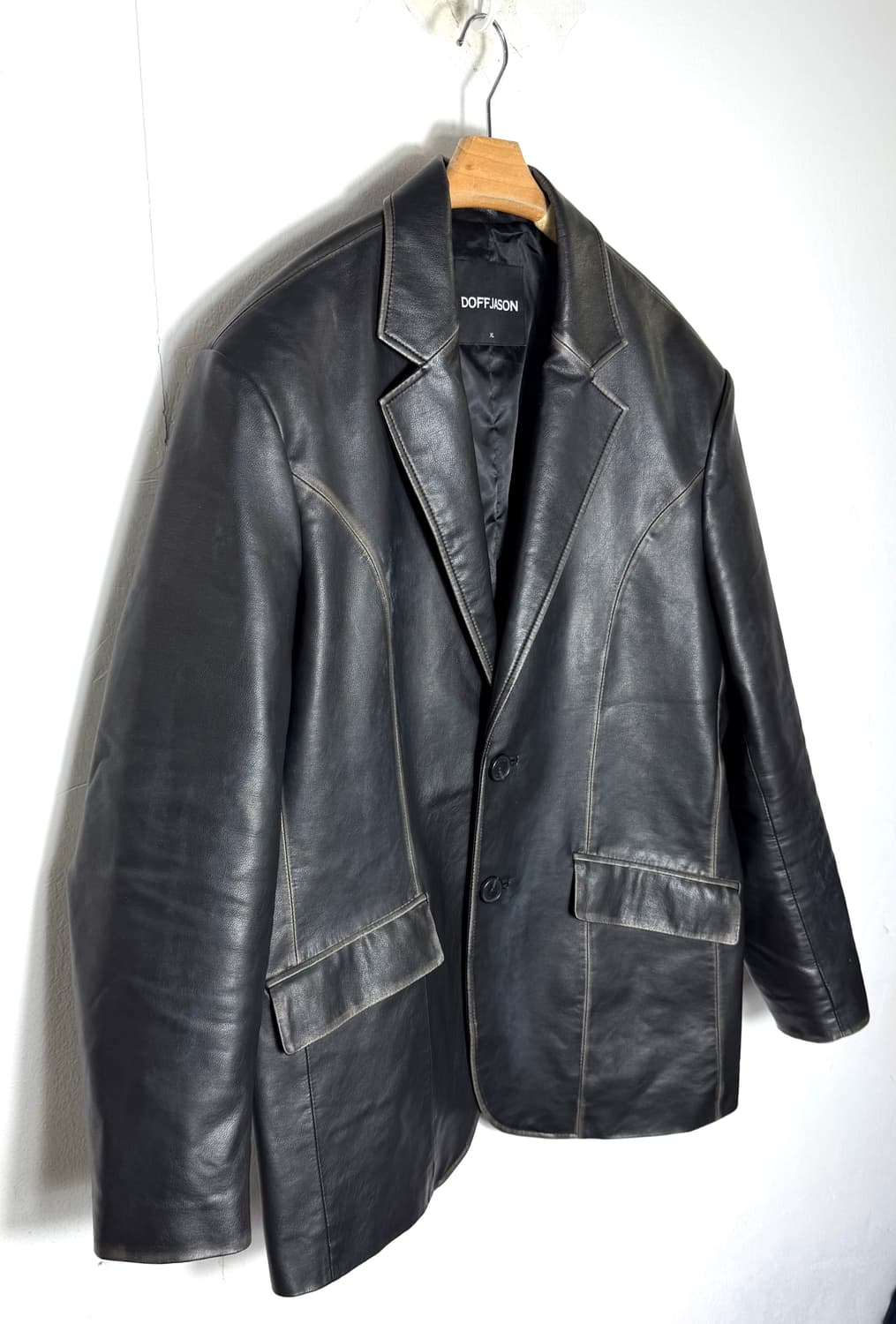 도프제이슨 도프제이슨자켓 비건레더 에코레더 상품이미지2