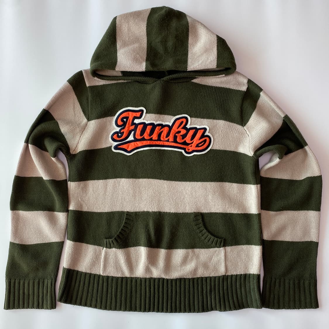 🧶 'Funky' 스트라이프 후드 니트 상품이미지5