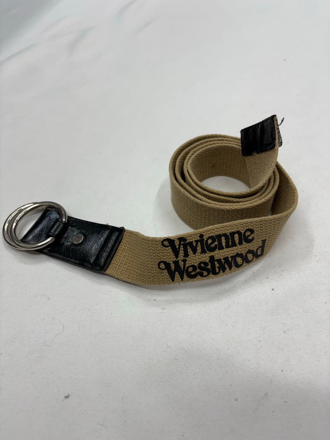 Vivienne 비비안 웨스트우드 빈티지 캔버스 더블 링 벨트 상품이미지1