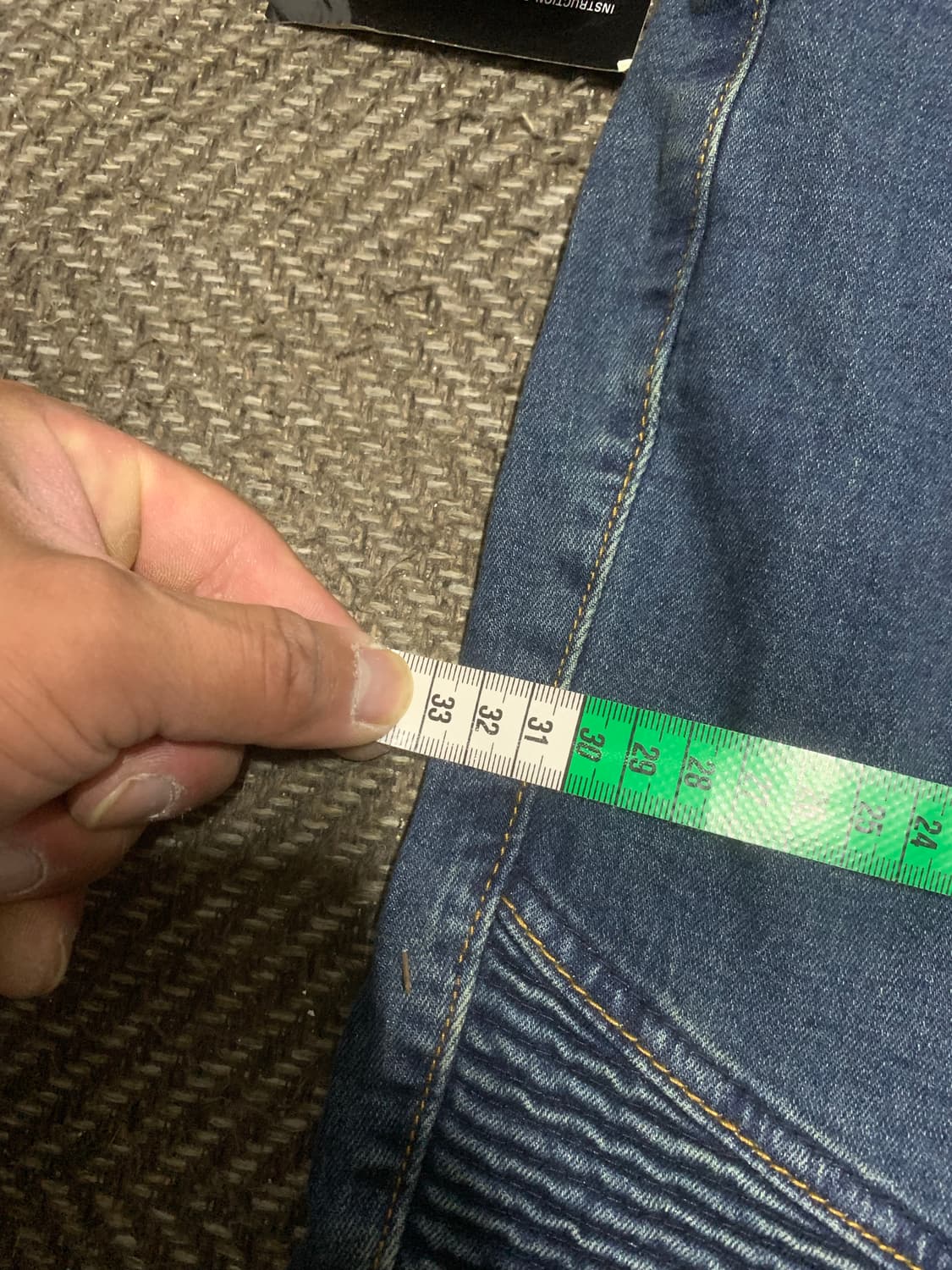 2XL)코미네 청바지 남자 바이크진 스판 슬림 무릎패드 상품이미지8
