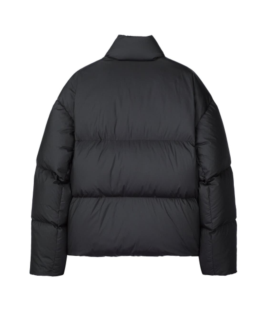 일꼬르소 블랙 오버핏 볼륨 퍼 에센셜  숏  패딩 점퍼 상품이미지3