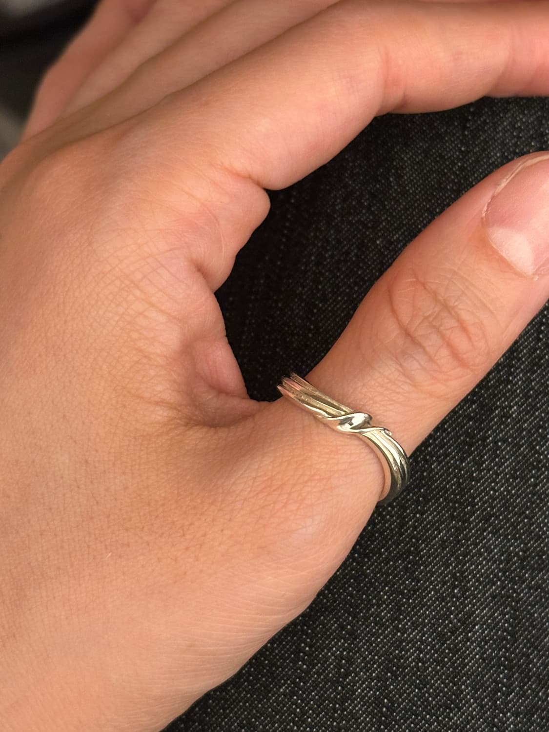 Minimal Wave Twist 925Silver Ring 상품이미지5