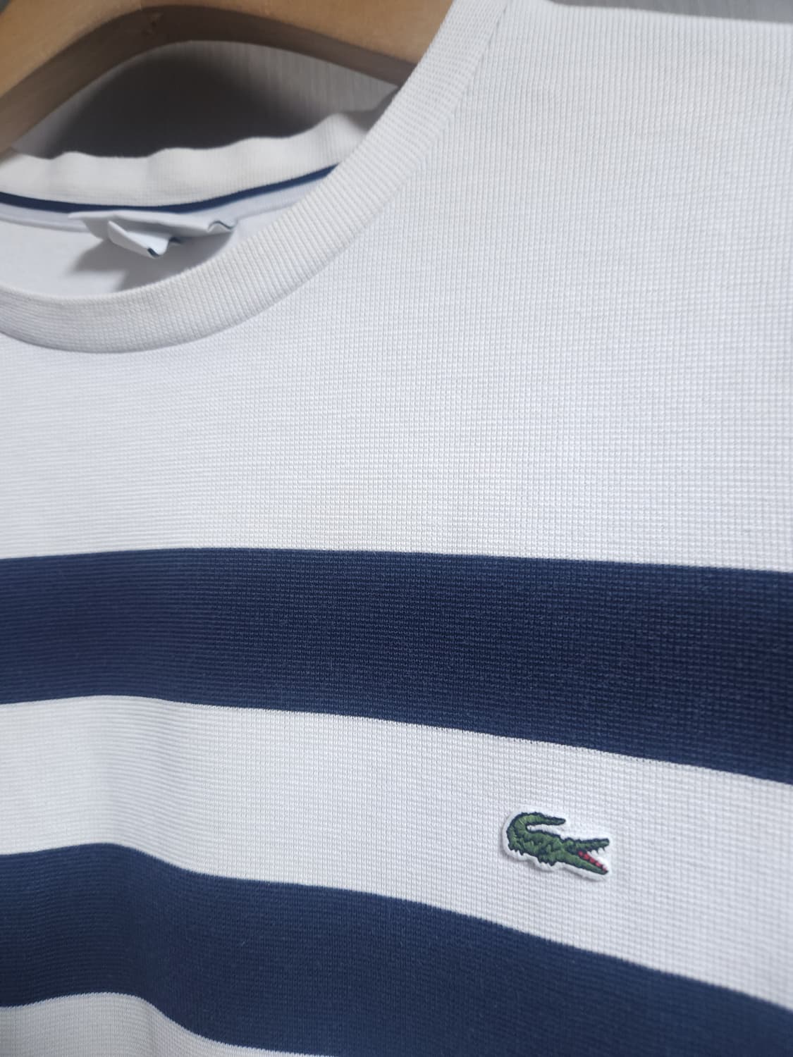 라코스테 스트라이프 긴팔티, 2XL 상품이미지2